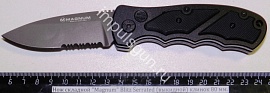 Нож складной "Magnum" Blitz Serrated (выкидной) клинок 80 мм.