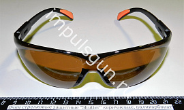 Очки стрелковые защитные Shutter желтые, поликарбонат UV400