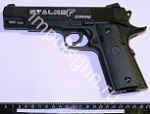 STALKER mod. S1911RD (пистолет пневм.,мет-плс) /Colt1911/черн. 100+шариков