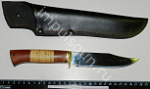 Нож НОРКА клинок 130 мм.рукоять береста/орех сталь -95Х18-