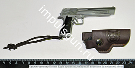 Брелок-сувенир Desert Eagle крупнокалиберный пистолет (с кобурой) silver