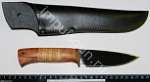 Нож Стриж клинок 120-130 мм.рукоять береста/орех сталь 65Х13