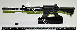 Модель сувенирная М4А1 штурмовая винтовка (черн.) подставка
