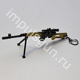 Брелок-сувенир СВД снайперская винтовка Gold
