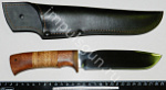 Нож "Ягуар-2" клинок мм.рукоять береста/орех сталь 65Х13