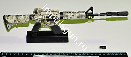 Модель сувенирная М4А1 штурмовая винтовка (камуф., телеск.прикл.) подставка