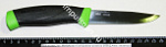 Нож углер./ст. MORAkniv Companion  клинок 100х2,4 мм. зеленый