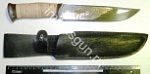 Нож "Таёжный 2" позолота, рукоять береста, клинок 190 мм. сталь ЭИ-107