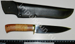 Нож "СОКОЛ" клинок 150 мм.рукоять береста/орех сталь -95Х18-