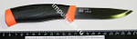 Нож углер./ст. MORAkniv Companion  клинок 100х2,4 мм. оранжевый