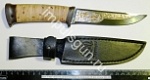 Нож "Риф" Золото, рукоять береста, клинок125 мм. сталь ЭИ-107
