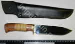 Нож "КАБАН" клинок 150 мм.рукоять береста/орех сталь -95Х18-