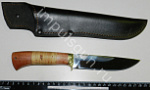 Нож "ИРБИС" клинок 140 мм.рукоять береста/орех сталь -95Х18-