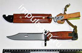 Штык-нож сувенир инд.6Х4 (АКМ/СВД) с метал. пяткой